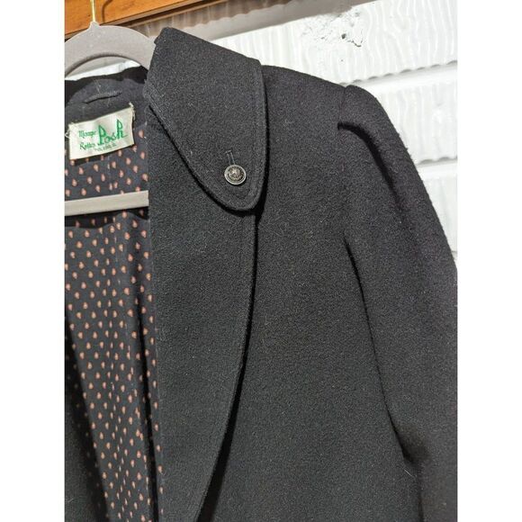 Margie Roth Boutique Posh Women's Single Button Wool Shawl Collar Jacket Medium - Picture 4 of 6